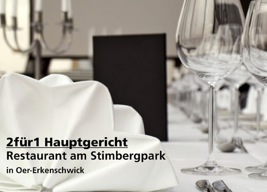 2 für 1 Gutschein Hauptgericht - Restaurant am Stimbergpark in Oer-Erkenschwick