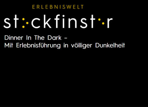 3 Gang Menü - Dinner In The Darkin Essen