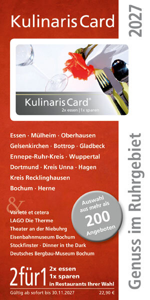 Gutscheine für das Ruhrgebiet - Kulinaris Card
